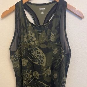Floral Green Sleeveless Top